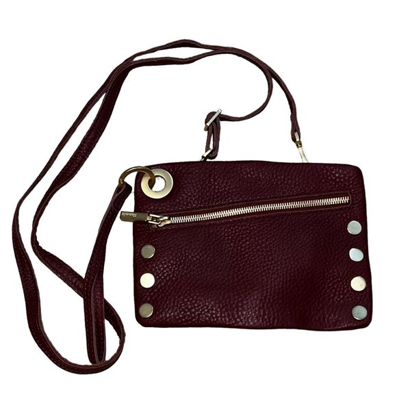 Hammitt Bags Hammitt Leather Crossbody Purse Clutch Wallet Dark Red